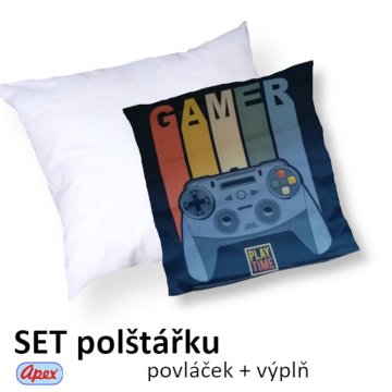 3D obliečka na vankúšik Apex - Play - Vankúšik s výplňou (100% pes guličkové duté vlákno)