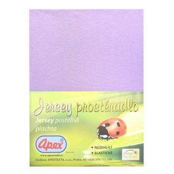 Jersey prestieradlo Apex - maxi 200 x 220 cm - Fialová