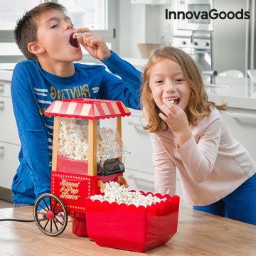 Popkornovač InnovaGoods 1200 W Červený